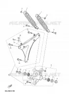 BRAS OSCILLANT / AMORTISSEUR pour Yamaha YP180E de 2005