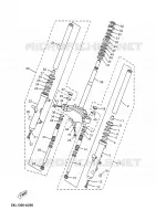 FOURCHE pour Yamaha YP180E de 2005