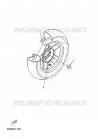 ROUE ARRIERE pour Yamaha YP180E de 2005
