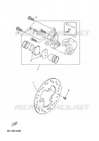 ETRIER DE FREIN ARRIERE pour Yamaha YP180E de 2005