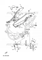 BEQUILLE / REPOSE PIEDS pour Yamaha YP180E de 2005