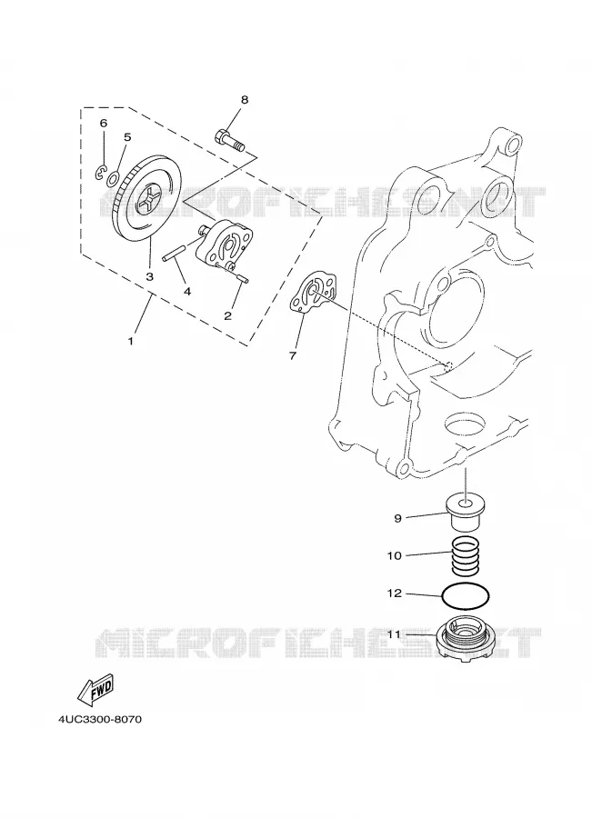 POMPE A HUILE Yamaha SCOOTER 250 2002 MAJESTY  YP250