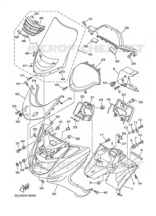 PROTEGE JAMBES Yamaha SCOOTER 250 2003 MAJESTY  YP250
