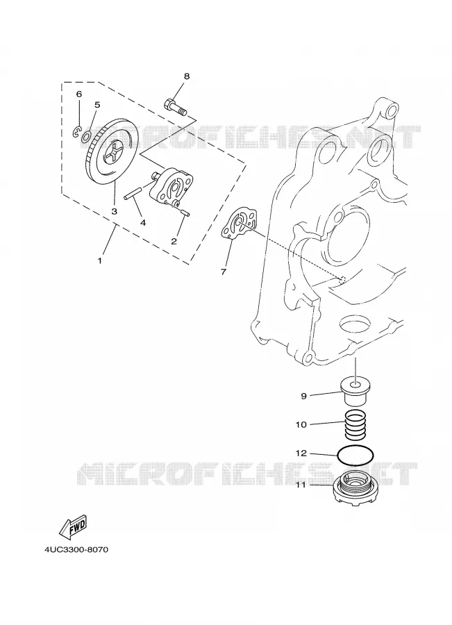 POMPE A HUILE Yamaha SCOOTER 250 2003 MAJESTY  YP250R