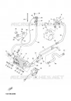 RADIATEUR / DURITES pour Yamaha YP250R de 2006