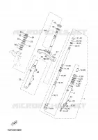 DIRECTION pour Yamaha YP250R de 2006