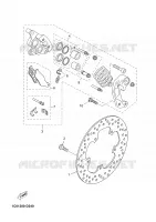 ETRIER DE FREIN AVANT pour Yamaha YP250R de 2006