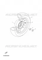 ROUE ARRIERE pour Yamaha YP250R de 2006
