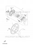 ETRIER DE FREIN ARRIERE pour Yamaha YP250R de 2006