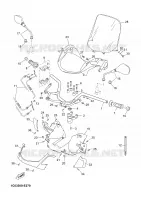 GUIDON ET CABLES pour Yamaha YP250R de 2006
