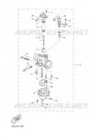CARBURATEUR pour Yamaha YQ100 de 2002