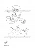 ROUE ARRIERE pour Yamaha YQ100 de 2002