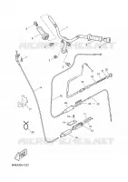 GUIDON ET CABLES pour Yamaha YQ100 de 2002