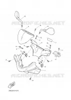 CARENAGES 1  pour Yamaha YQ100 de 2002