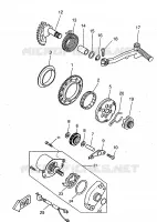 DEMARREUR pour Yamaha YQ50 de 1998