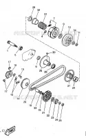 EMBRAYAGE DE DEMARREUR pour Yamaha YQ50 de 1998