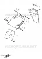 GARDE BOUE pour Yamaha YQ50 de 1998