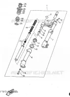 FOURCHE pour Yamaha YQ50 de 1998