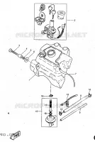 RESERVOIR A ESSENCE pour Yamaha YQ50 de 1998