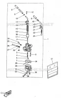 CARBURATEUR pour Yamaha YQ50 de 1998