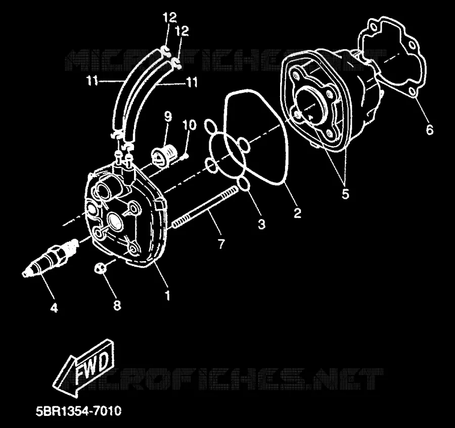CYLINDRE Yamaha SCOOTER 50 2000 AEROX  YQ50