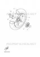 ROUE ARRIERE pour Yamaha YQ50 de 2002