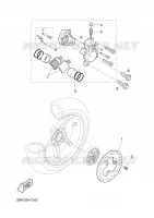 ETRIER DE FREIN ARRIERE pour Yamaha YQ50 de 2002