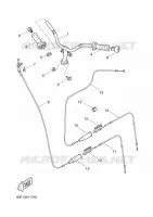 GUIDON ET CABLES pour Yamaha YQ50 de 2002