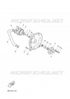 POMPE A EAU / DURITES pour Yamaha YQ50 de 2002