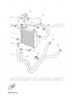 RADIATEUR / DURITES pour Yamaha YQ50 de 2002