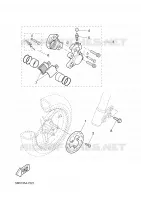 ETRIER DE FREIN AVANT pour Yamaha YQ50 de 2002