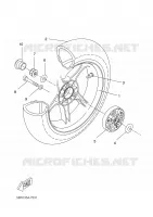 ROUE ARRIERE pour Yamaha YQ50 de 2002