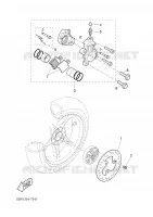 ETRIER DE FREIN ARRIERE pour Yamaha YQ50 de 2002