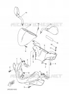 CARENAGES 1  pour Yamaha YQ50 de 2002