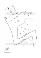 GUIDON ET CABLES pour Yamaha YQ50 de 2002
