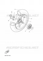 ROUE ARRIERE pour Yamaha YQ50L de 2001
