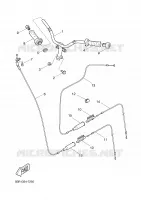 GUIDON ET CABLES pour Yamaha YQ50L de 2001