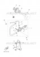 POMPE A HUILE pour Yamaha YQ50L de 2001