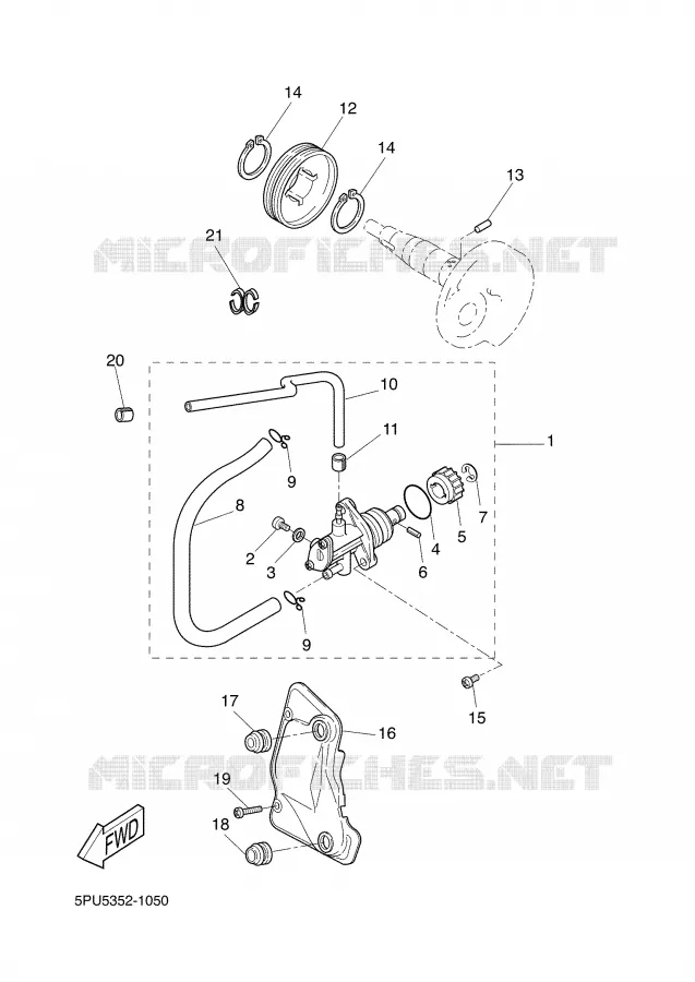 POMPE A HUILE Yamaha SCOOTER 50 2003 AEROX  YQ50L