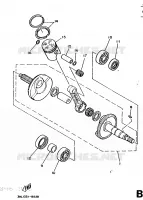 VILEBREQUIN / PISTON pour Yamaha DT50R de 1995