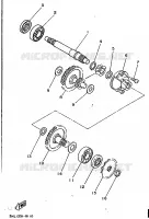 TRANSMISSION pour Yamaha DT50R de 1995