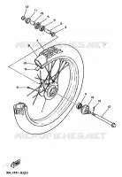 ROUE AVANT pour Yamaha DT50R de 1995
