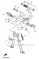 SUPPORT / REPOSE PIEDS pour Yamaha DT50R de 1995