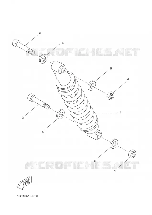 BRAS OSCILLANT / AMORTISSEUR Yamaha MOTO 50 2006 DTR  DT50R