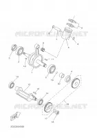 VILEBREQUIN / PISTON pour Yamaha X-LIMIT S.M - DT50RSM de 2003