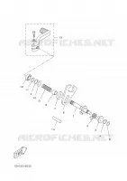 AXE DE SELECTEUR / PEDALE pour Yamaha X-LIMIT S.M - DT50RSM de 2003