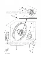 ROUE AVANT pour Yamaha X-LIMIT S.M - DT50RSM de 2003