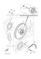 ROUE ARRIERE 2 pour Yamaha X-LIMIT S.M - DT50RSM de 2003