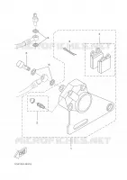 ETRIER DE FREIN ARRIERE pour Yamaha X-LIMIT S.M - DT50RSM de 2003