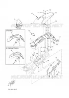 GARDE BOUE AVANT pour Yamaha DT50RSM de 2005
